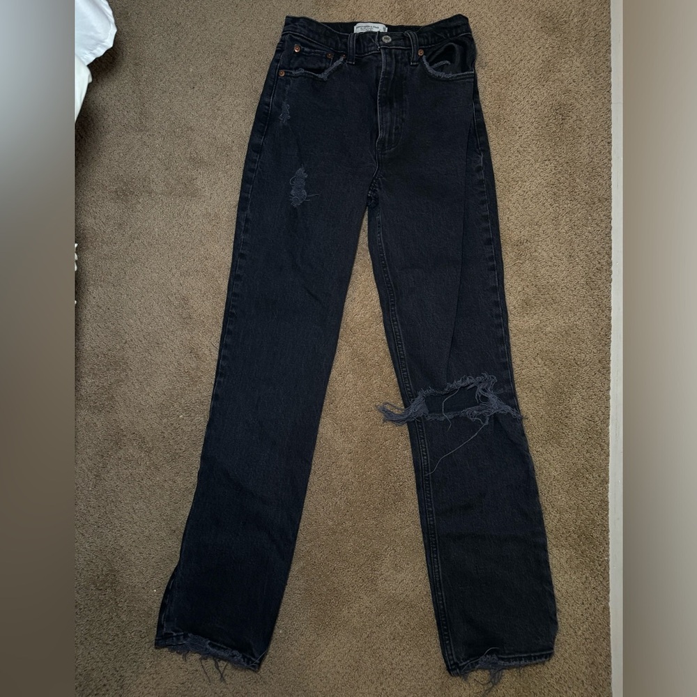 Abercrombie & Fitch 90’s Ultra High Rise Straight Jeans